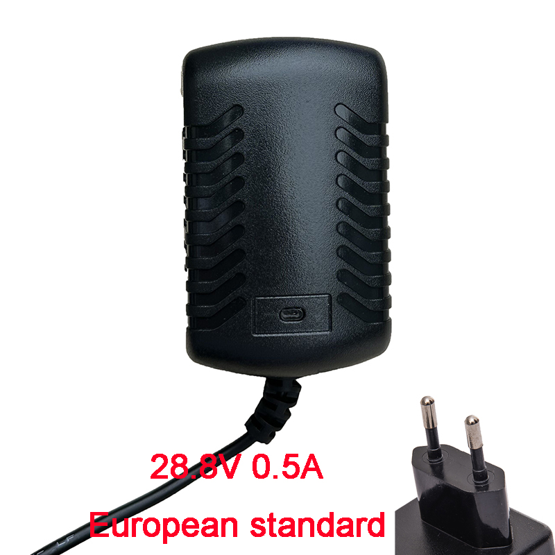 28.8V 0.5A European standard charger for Ride On Car, 24 Volt Kids Battery Charger for Baby Carriage Ride Toy
