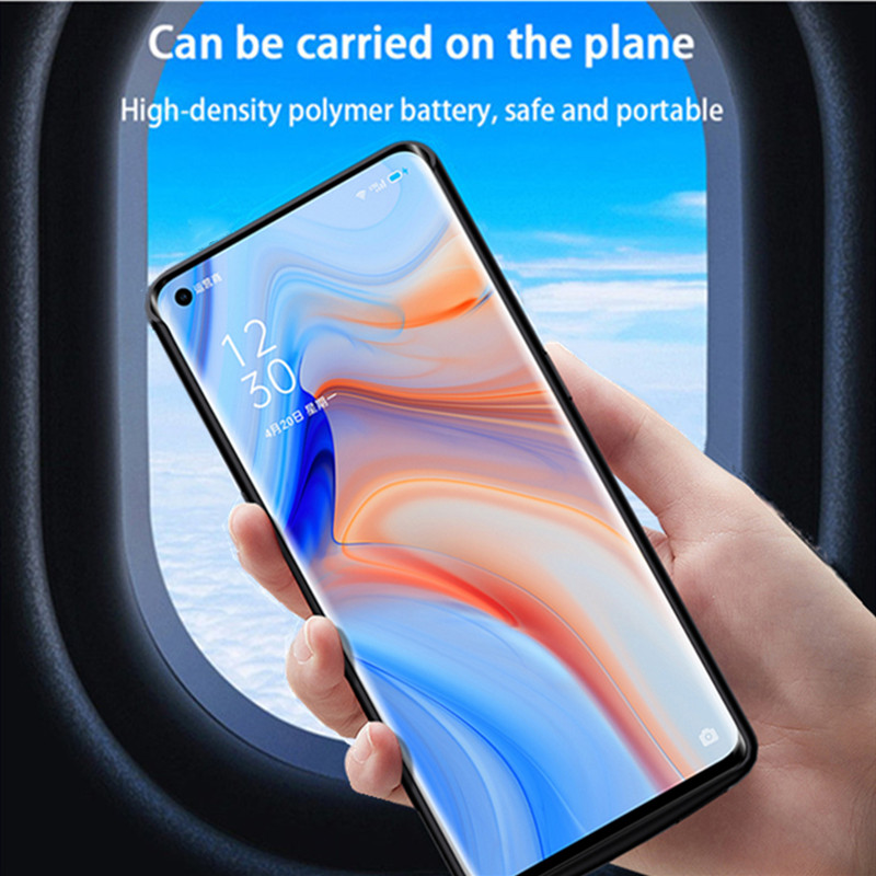 6800Mah Voor Oppo Vinden X3 Acculader Gevallen Extended Power Bank Opladen Cover Power Case Voor Kak Vinden X3 pro Batterij Case