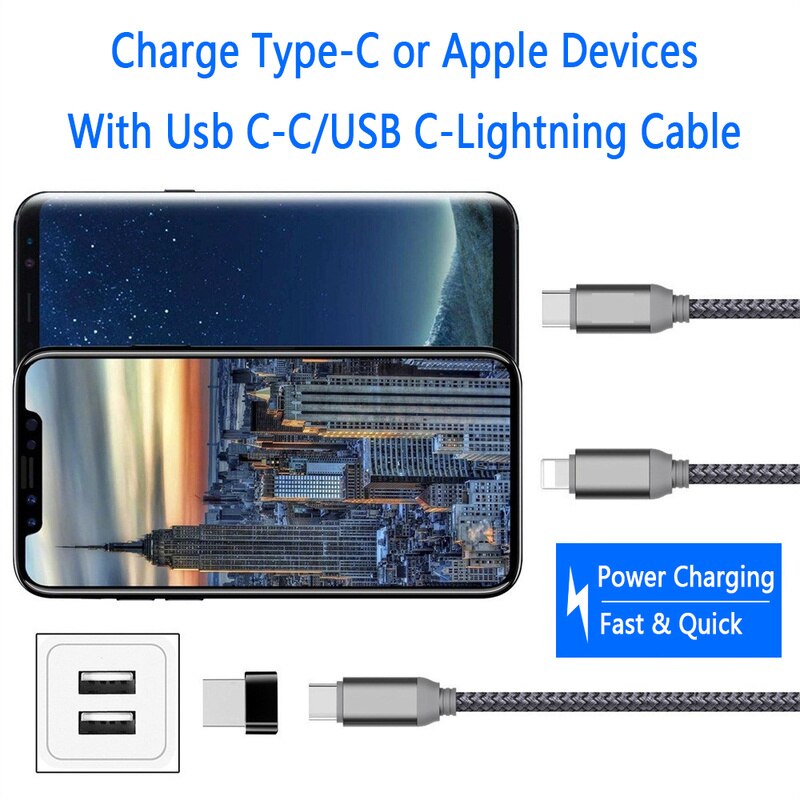 1pc USB 2.0 Männlichen Zu Typ-c Weibliche Konverter Adapter USB Zu Typ-c Konverter Computer Telefon Adapter Laptop PC Ladegerät Energie Pack