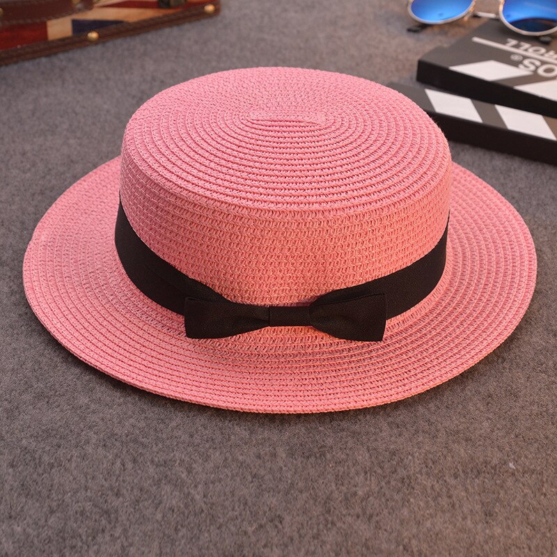 Sonnenhut freundlicher Hütte Sommer Kappe Stroh Hütte Frauen Sommer Mini Krempe Diskette Fedora Strand Kappe: S / Grün