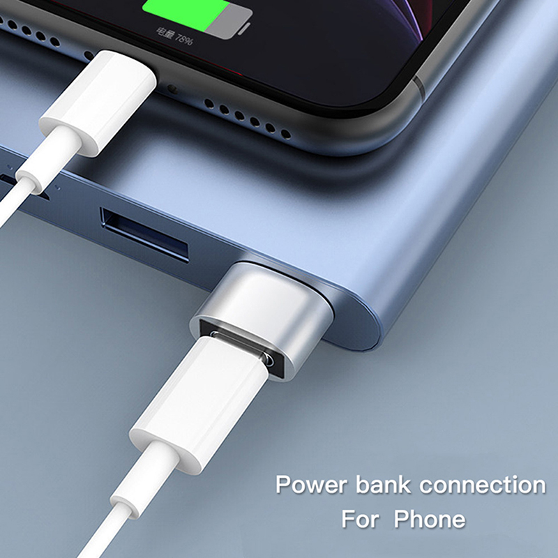 2szt USB C Adapter OTG typ C na USB Adapter type-c OTG Adapter kabel dla iPhone 12 Pro Max dla airpods 1 2 3 telefon USB adaptery