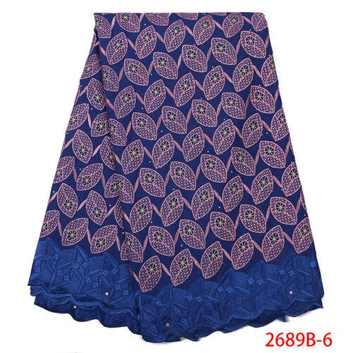 Dentelle suisse lace tissu africain brodé | Tissu de , avec lacets en coton et pierres, dernière collection nigériane: picture 6