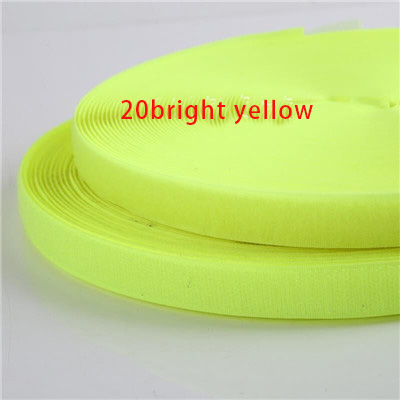2cm * 1M Magic Tape Adhesive Verschluss DIY Polyester Nylon Haken Schleife Band Verschluss Nähen Zubehör Klittenband Keine kleber: 20 yellow