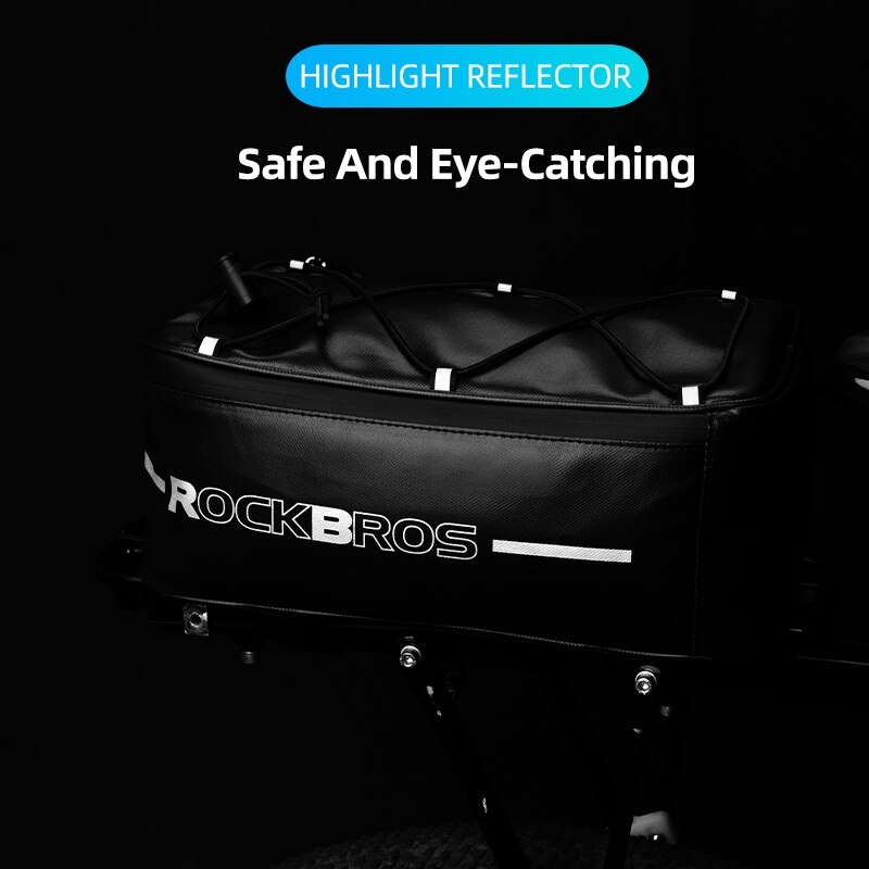 ROCKBROS Cycling Bags Bicycle Rear Bags Waterproof 4L Cycling Travel Trunk Bag Seat Saddle Bike Reflective Luggage Carrier