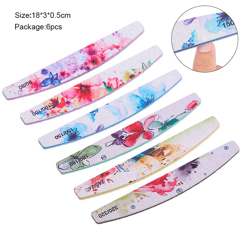 Mini lime à ongles Double face, outils pour manucure, papier de verre, outils professionnels pour Nail-Art, bricolage, bloc, ponçage, 5 pièces/1 pièces: 12