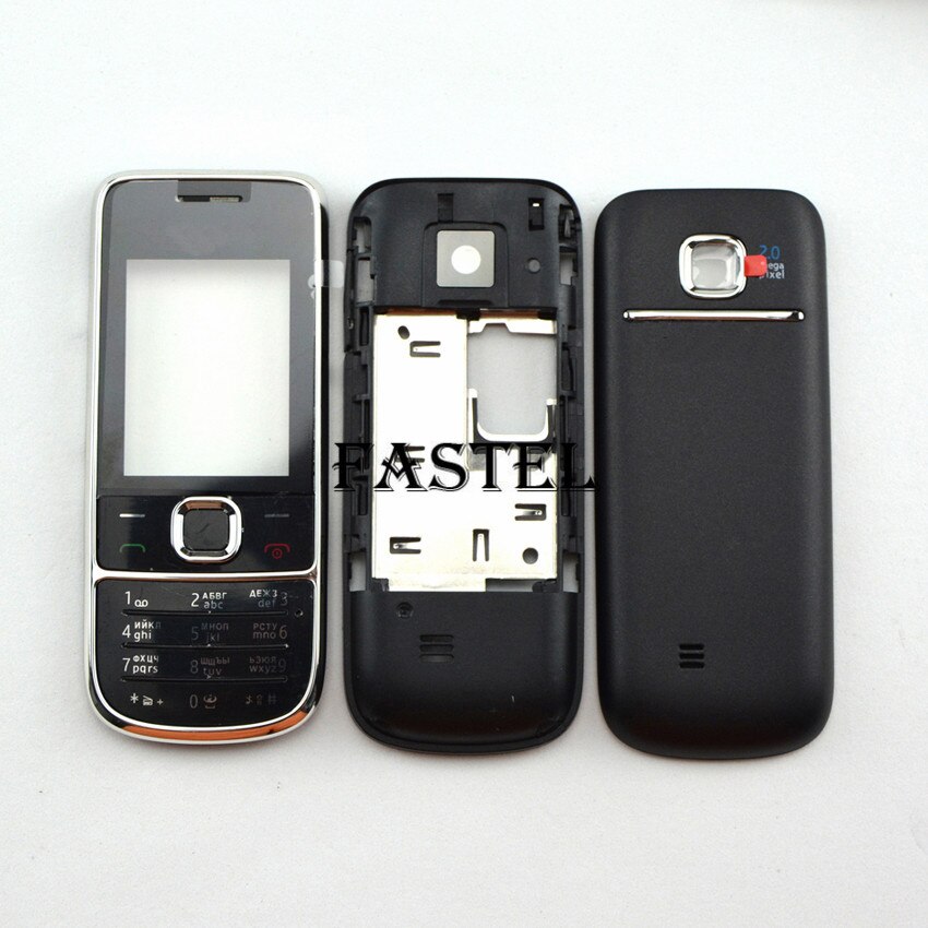 Voor Nokia 2700 Full Complete Mobiele Telefoon Behuizing Cover Case + Engels/Russisch/Arabisch Toetsenbord met tracking