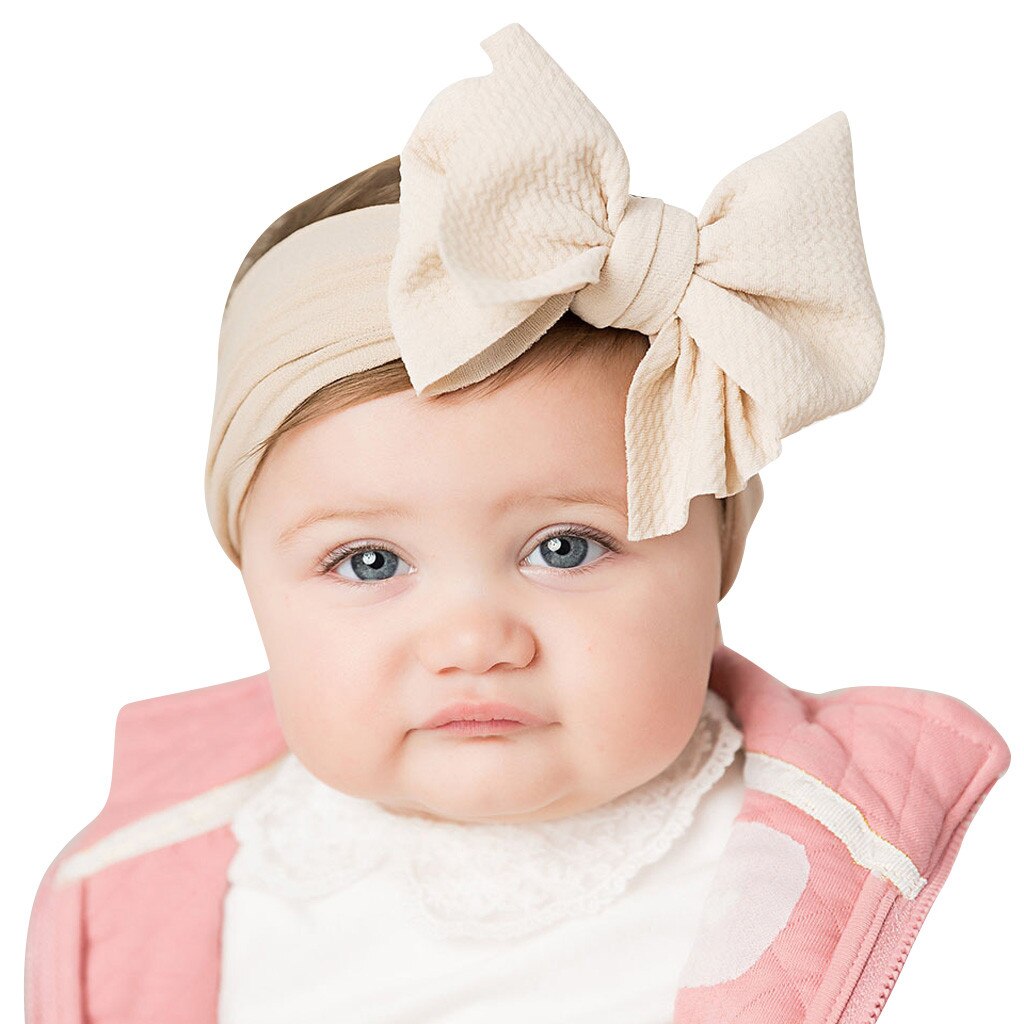 #30 1pc baby toddler girl bowknot headband stretch hairband headwear baby bows headband baby hair accessories