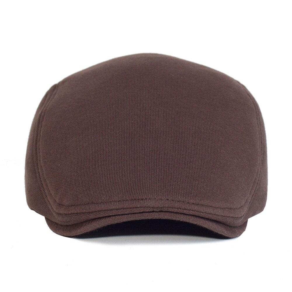 Beret Cotton Solid Color Soft Top Casual Beanie Retro Literary Forward Cap Peak Cap Driver Hat for Friends