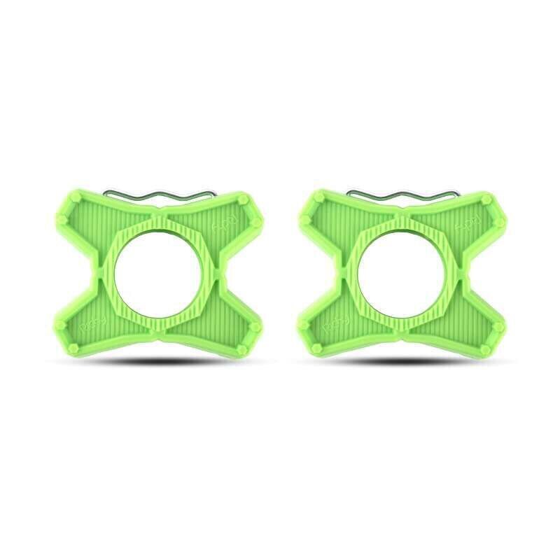 ABS alliage paire de vélo pédales support plat convertisseur pour Speedplay zéro pédales adaptateur vélo route vélo pédale pièces: green