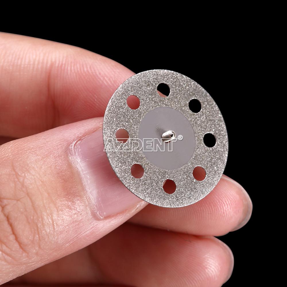 Disco de corte de diamante de laboratorio Dental, herramienta de disco de doble cara para máquina pulidora, cabezal de pulido Dental