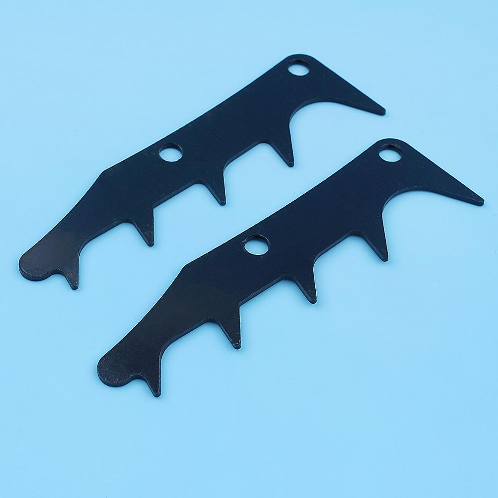 2 pz/lotto Paraurti arpione Abbattimento canna in forma per Husqvarna 340 345 346 350 351 353 445 450 Jonsered 2150 2141 2145 2159 2149 Motosega