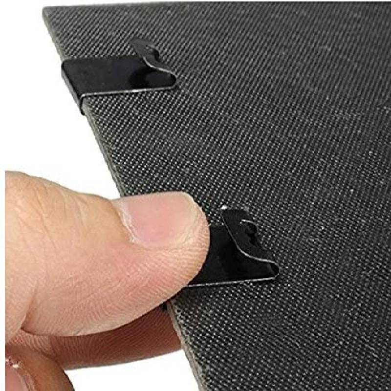 100Pcs 0.3Mm Dikke Fotolijst Opknoping Clips S Haken Back Board Fotowand Mount Album Kunstwerk Zaagtand Hanger voor 2-3Mm Board