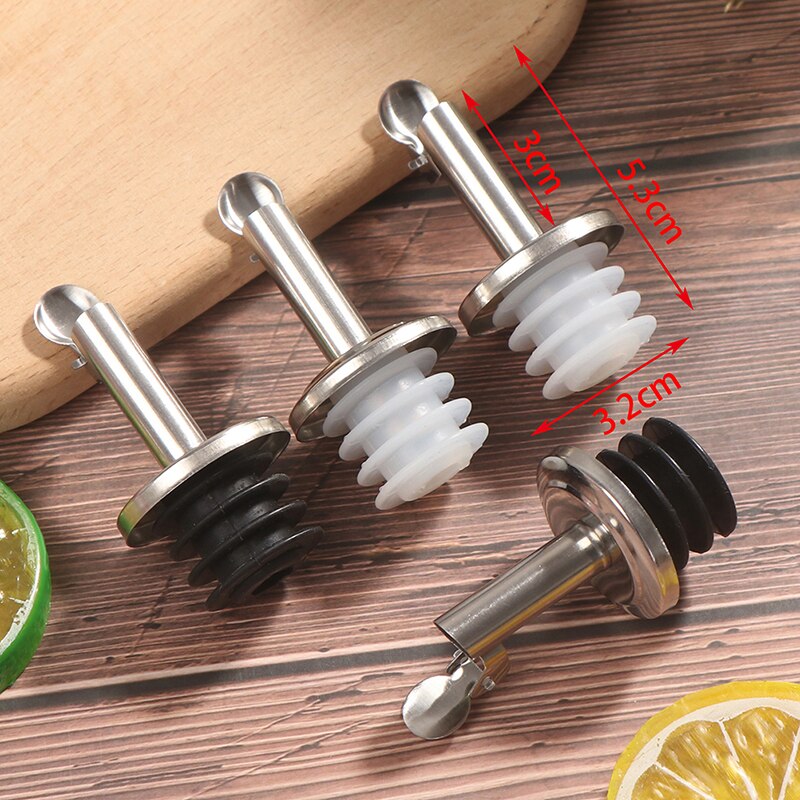1 Pcs Stainless Steel Cap Wine Pourer Champagne Oil Red Wine Pourers Flask Beer Bottle Stopper Plug Party Wine Cabinet Bar Tools