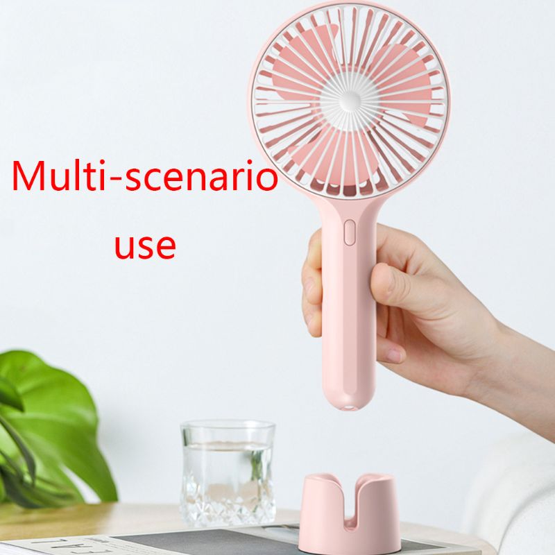 Summer Mini Cooler Handheld USB Portable Fan USB Rechargeable Fan Travel Outdoor Home Office Quiet Desk Fans