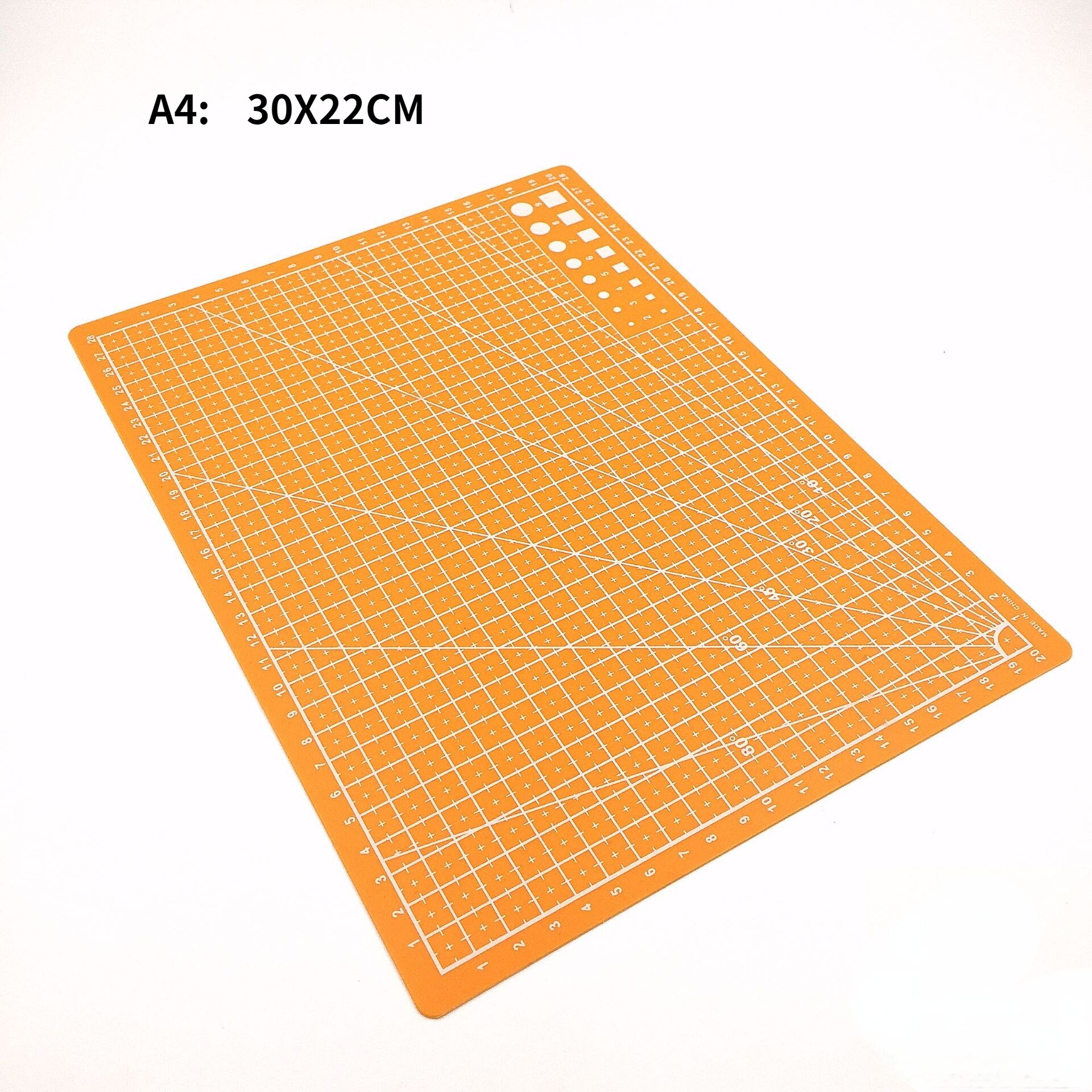 A3 A4 5 PVC Cutting Mat Workbench Patchwork Cut Pad Sewing Manual DIY Knife Engraving Leather Cutting Board Single Side Underlay: A4 YELLOW