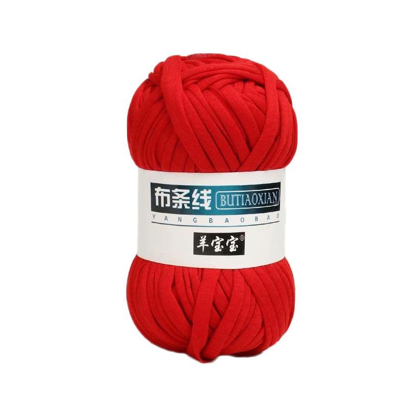 100g Color Yarn Strip Hook Bag Line Handmade Hand-woven Cushion Line Rug Diy Fabric Thick Crochet Yarn: F