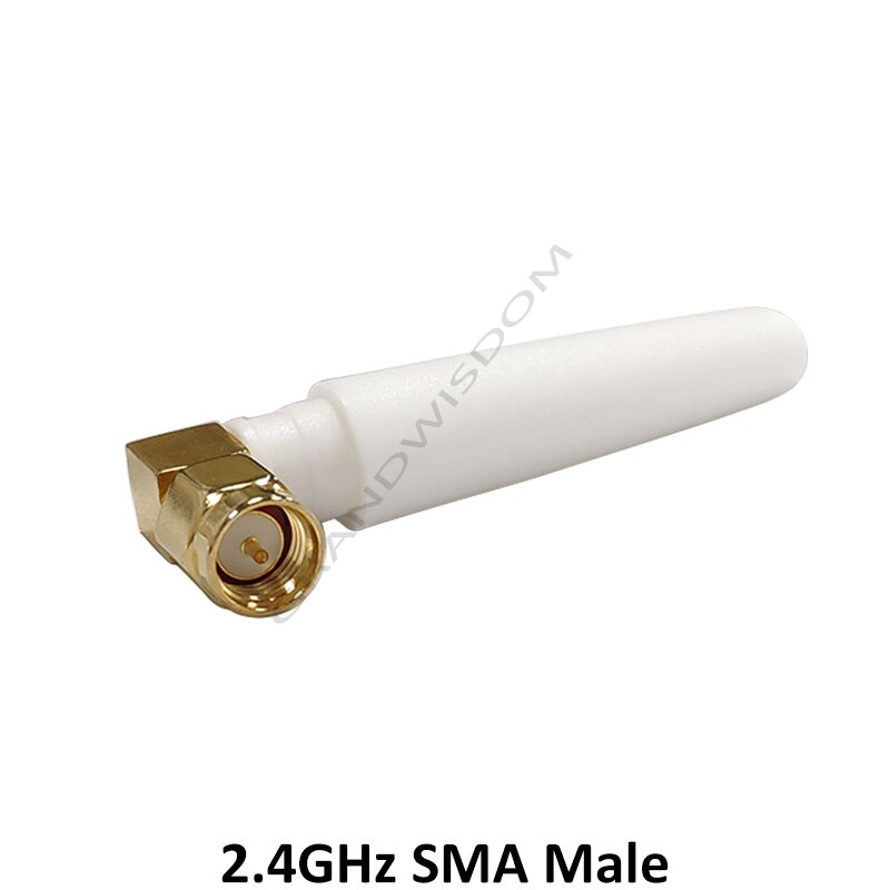 2.4 ghz antenne 2 stk wifi sma han hunstik 2 ~ 3 dbi 2.4 iot antenne wi fi lille størrelse antenne hvid antenner antenner router