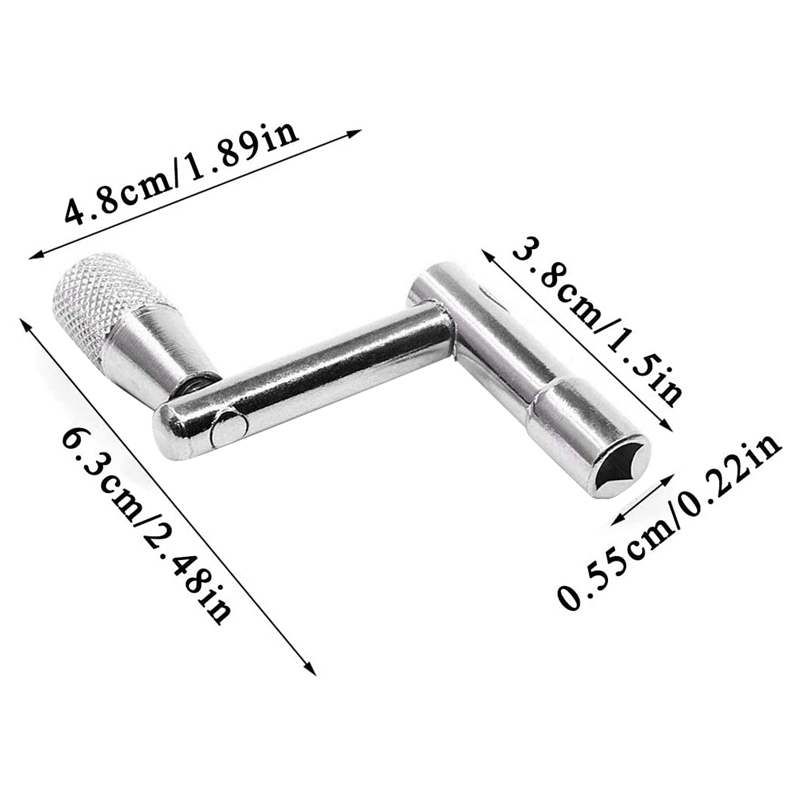 Universal-stimmschlüssel mit kontinuierlicher bewegung, schlagzeug-hardware-werkzeug + vierkant-schlagzeugschlüssel