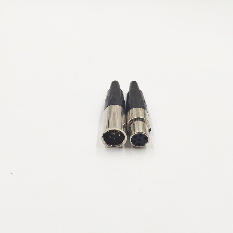 Mini XLR Mikrofon Audio- Anschlüsse 3/4/5/6/7 Stift Kanone Mic Mikrofon Mini XLR männlich Weiblich Stecker Kleine XLR Audio- Stecker