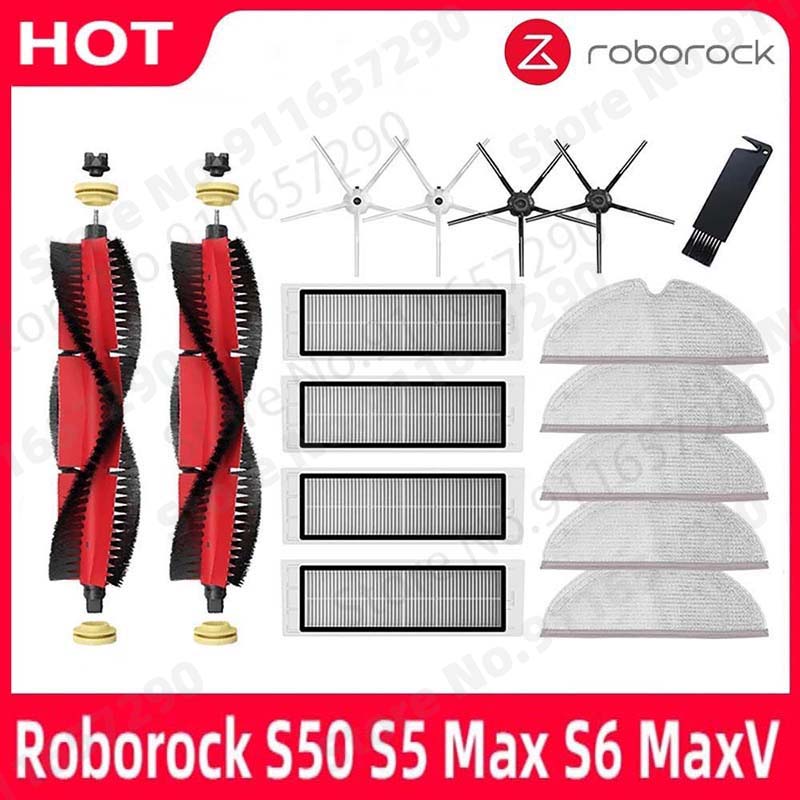 Nuovo Roborock S50 S5 Max S6 MaxV Parti Lavabile Mocio Panno Filtro HEPA Spazzola Laterale/Principale robot Aspirapolvere Accessori