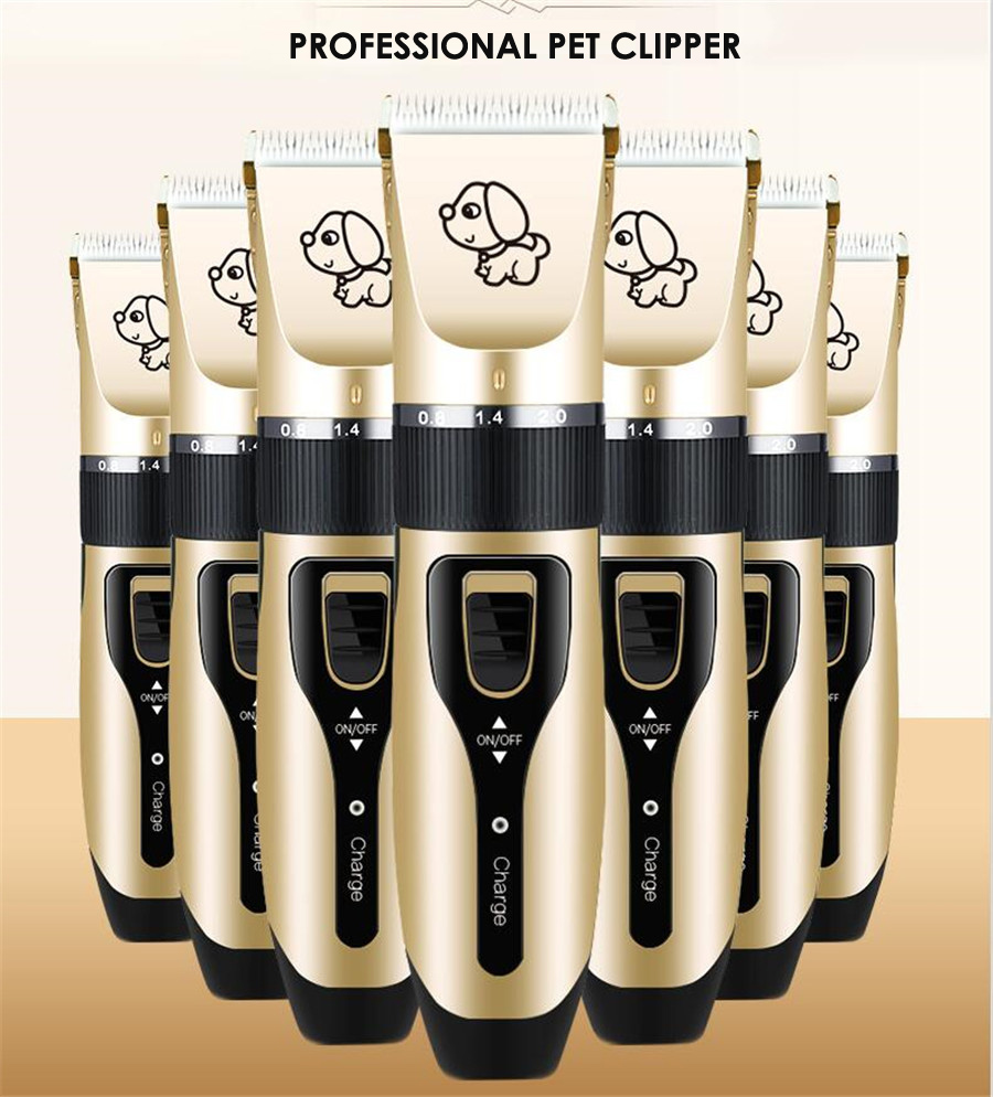 Electric Pet Clippers Grooming Kit Rechargeable Pet Cat Dog Hair Trimmer Shaver Animals Hair Cutting Machine