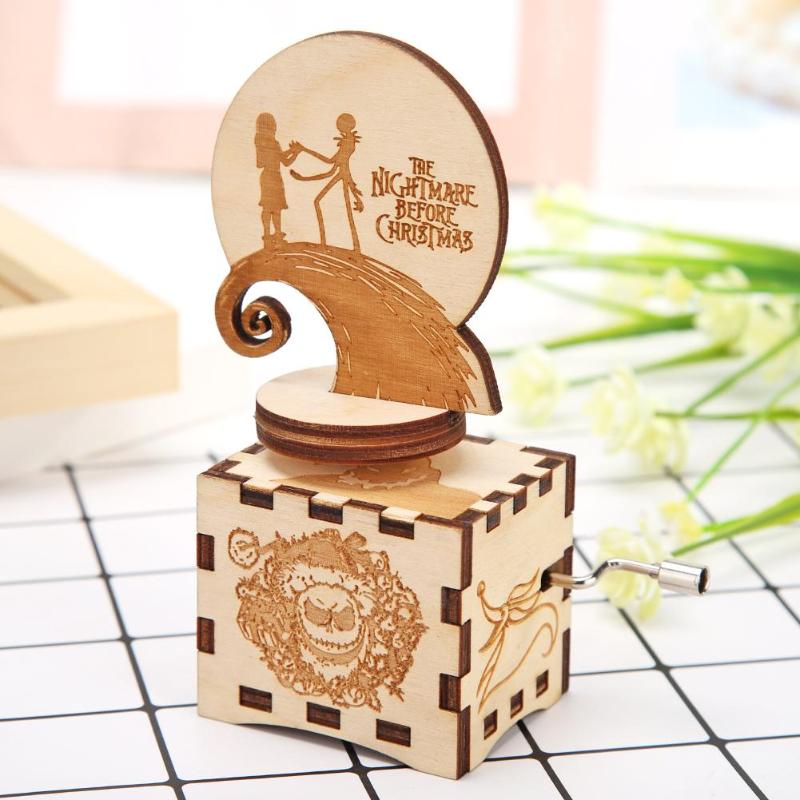 retro drewniana ręka łukowaty pozytywka sława znakomity wystrój salonu domowe dekoracje na imprezę prezent urodzinowy dla dzieci