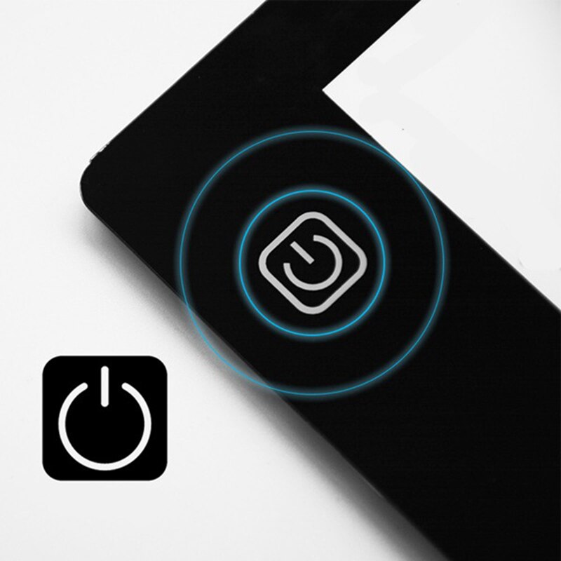 Dimmen Digitale Tablette A4 LED Zeichnung Pad Licht Kasten Verfolgung Kopie Bord Grafik Kunst Malerei Tisch Tafel