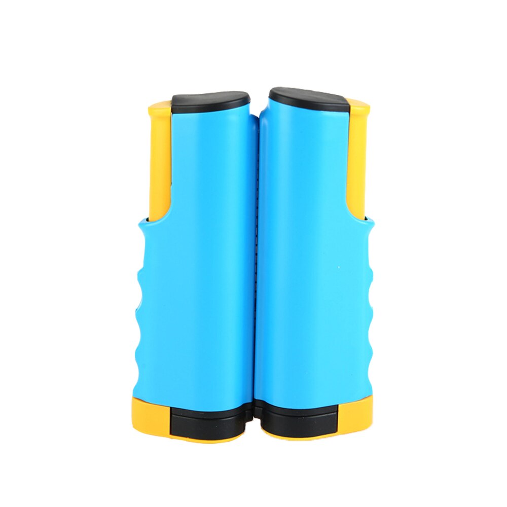 Intrekbare Tafeltennis Netto Draagbare Ping Pong Post Netto Rack Voor Elke Tafeltennis Ping Pong Netto: blue yellow