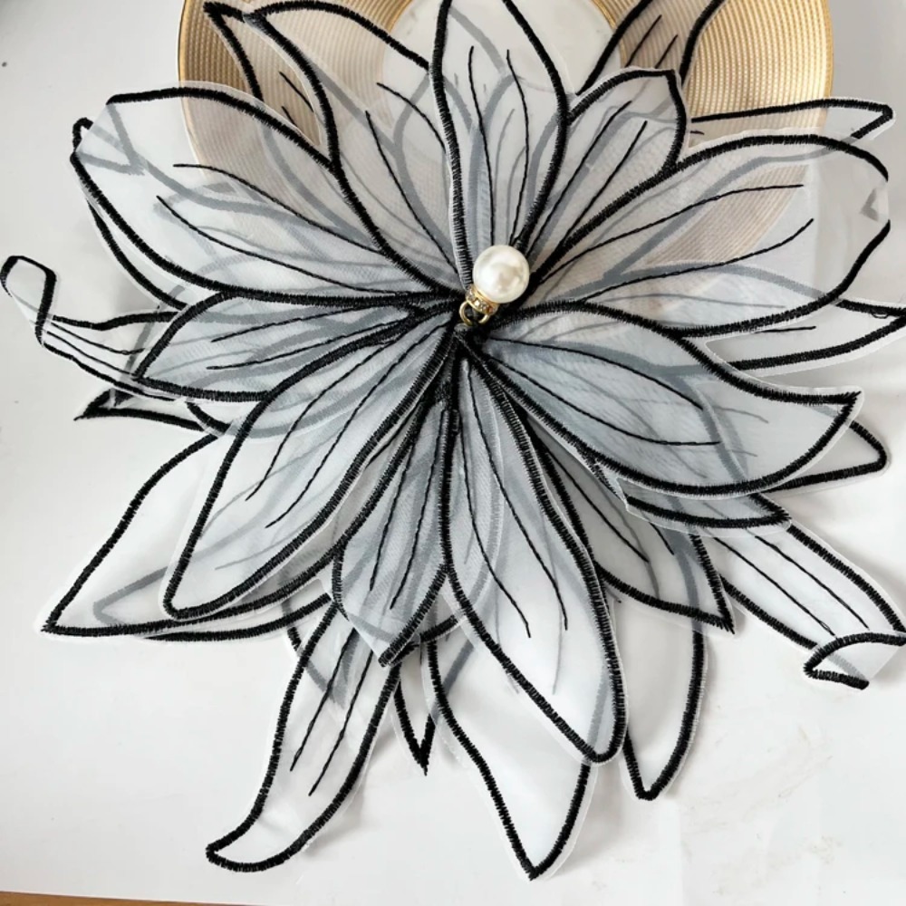 1Pc Geborduurde Stof Kant Lint Applique Handgemaakte Diy Kraal Kant Trim Trouwjurk Naaien Handwerk Diy Handwerk Naaien
