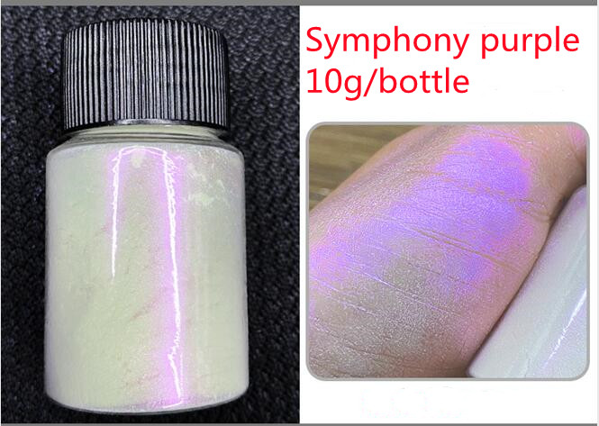 Poudre de Mica pour ongles, pigment symphonique, perle, effet sirène, pour peinture en résine, fabrication de bijoux, colorants nacrés: GRIS