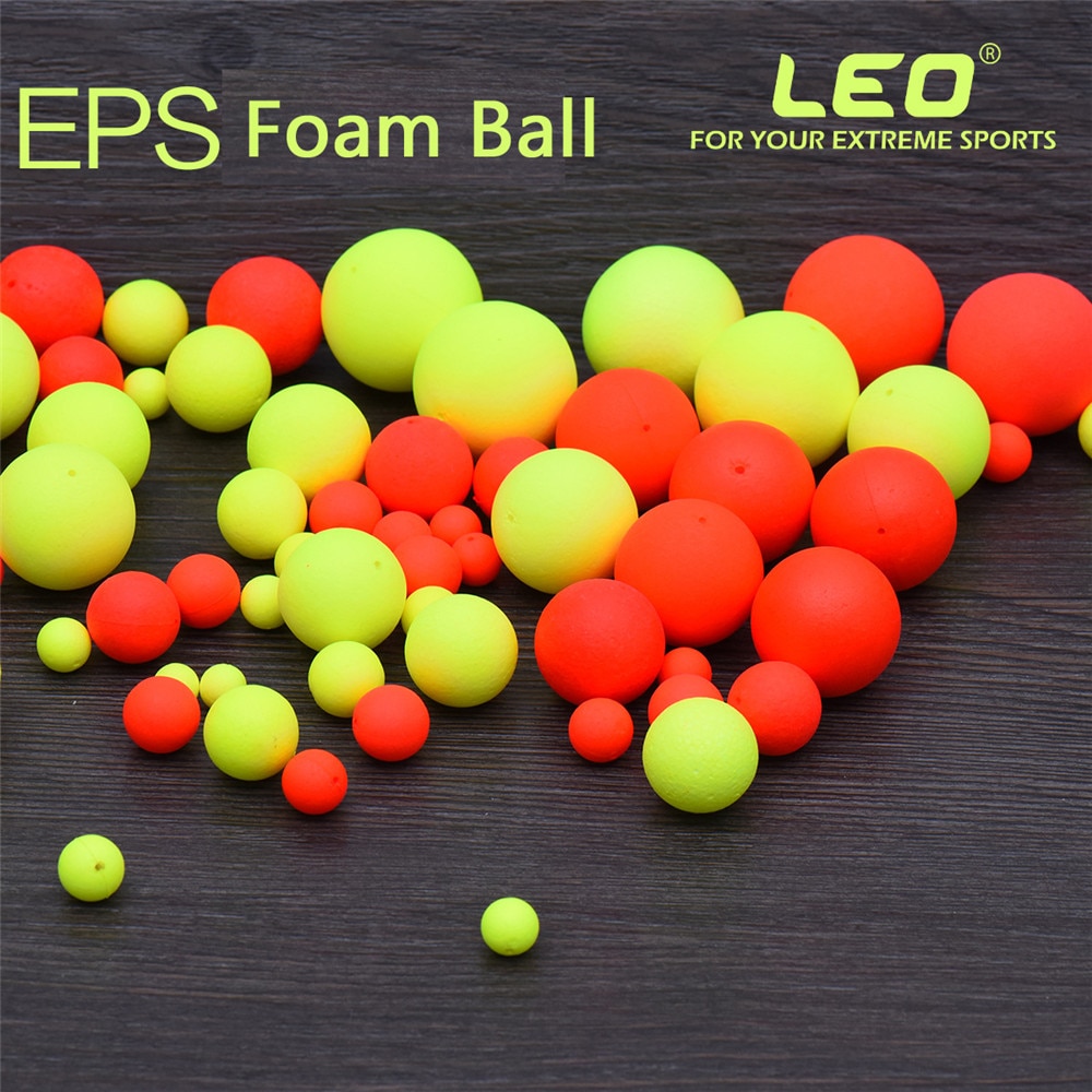 1pack EPS Hard Foam Fishing Float Diameter 6.5mm-27mm Bobber Buoyancy Ball Float Fish Float Outdoor Floating Fishing Tackle