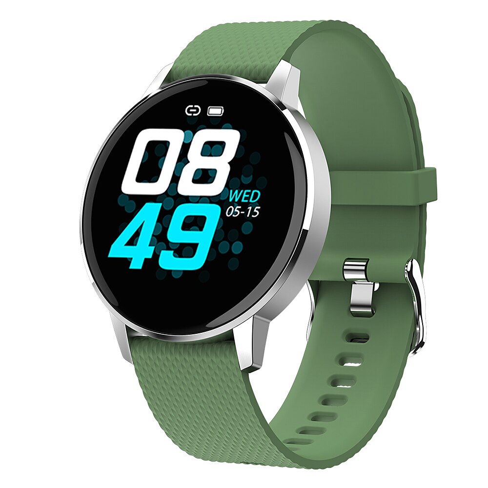 Heart Rate Sport Pedometer Smart Bracelet IP67 Waterproof Fitness Watch Smart Walking Pedometer Blood Pressure Monitor Wristband: Green