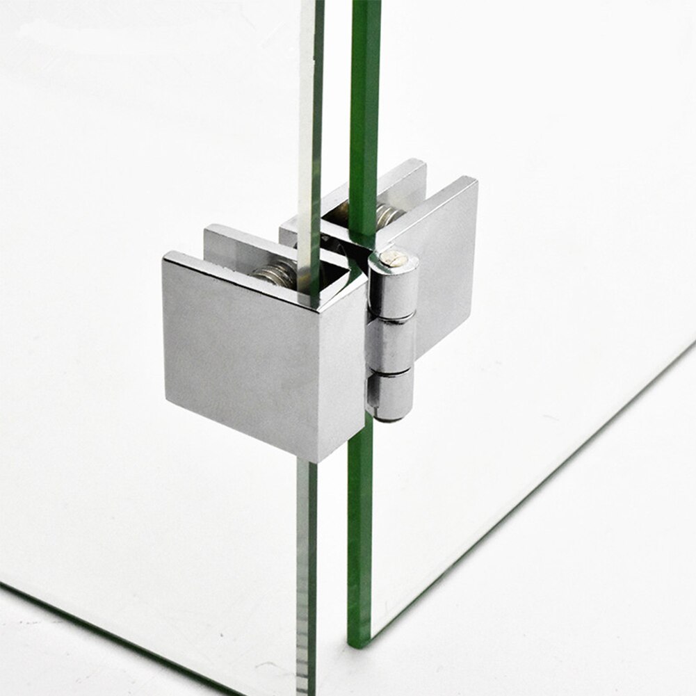 Tür Glas Scharniere 90 180 Grad Glas Klemme Schrank Tür Scharnier Praktische Bilateralen Clip Schlecht für Glas, Holz, metall Platten
