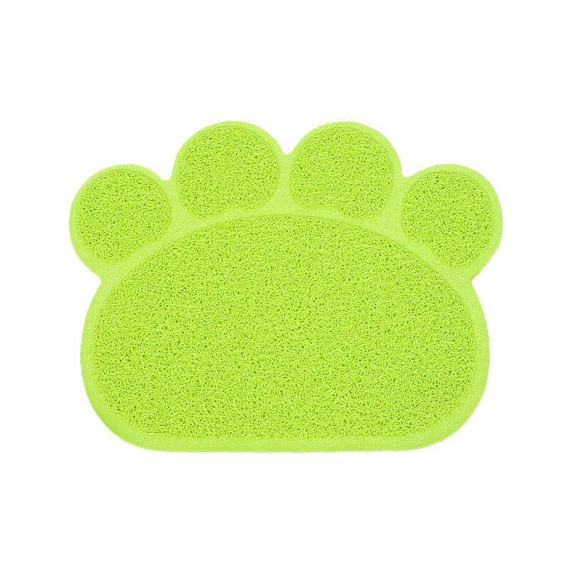 Waterdichte Huisdier Kattenbakvulling Mat Leuke Claw Vorm Voeden Pad Pvc Eenvoudige Reiniging Dubbele Laag Katten Wc Matten Voor Pet katten Supplies: 2