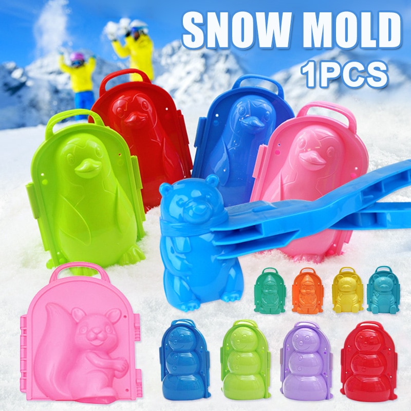 Fabricante de bolas de nieve económico molde de nieve Clip nieve arena molde herramienta de juguete para niños al aire libre invierno ds99