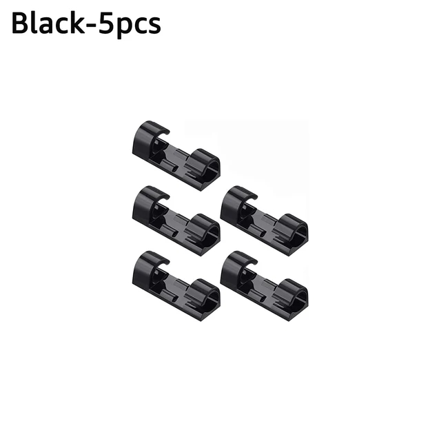 Kabel Organizer Muur Desktop Zelfklevende Draad Winder Usb Opladen Data Line Manager Snoer Houder In Auto Gps Apparaten Kabel Klem: WIT