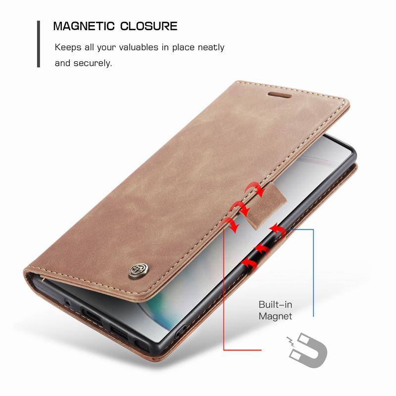 Leder Fall Für Samsung Galaxy Note 10 Plus 5G Abdeckung Fall Flip Brieftasche S Stift In Der Regel Verwenden Top Protector für Samsung Note10 +