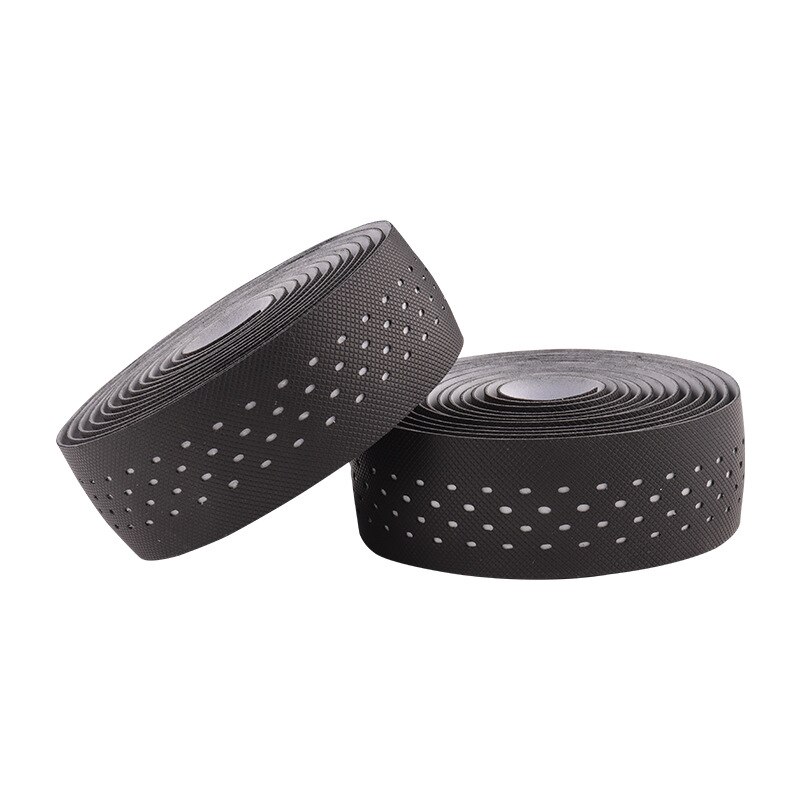 ! Road Bike Bar Tape Lederen Antislip Textuur Fietsstuur Lint Bar Tape: Black and White