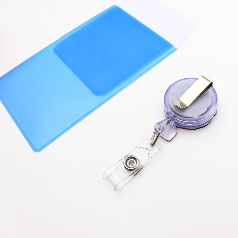 Leuke Cartoon Intrekbare Werk Naam Tags Id Badge Met Pvc Lekvrije Pen Pouch Kantoorbenodigdheden Artsen Verpleegkundigen