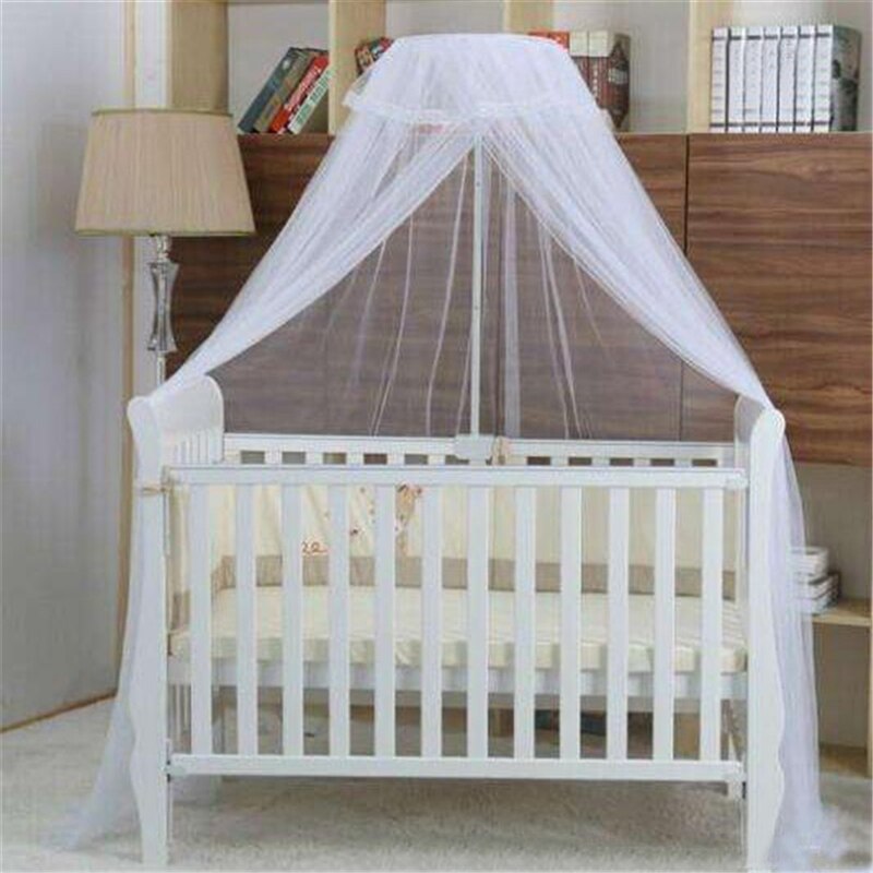 Lace Mosquito Baby Bed Net Cover Foldable And Breathable Mesh Net With Royal Court Style Canopy For Cribs