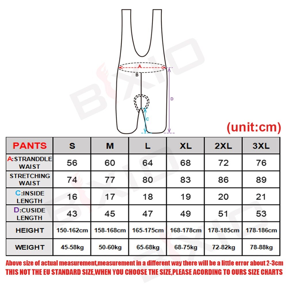 Bxio Fietsen Bib Shorts Mtb Downhill Fiets Korte Outdoor Wear Fiets Fietsen 3D Gewatteerde Rijden Ciclismo BX-0209HG009-P