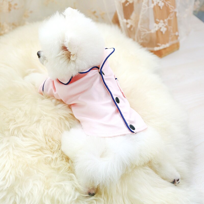 Soft Silk French Bulldog Pajamas Pet Dog Pajama For Small Dogs Shih Tzu Puppy Cat Clothes Pets Clothing