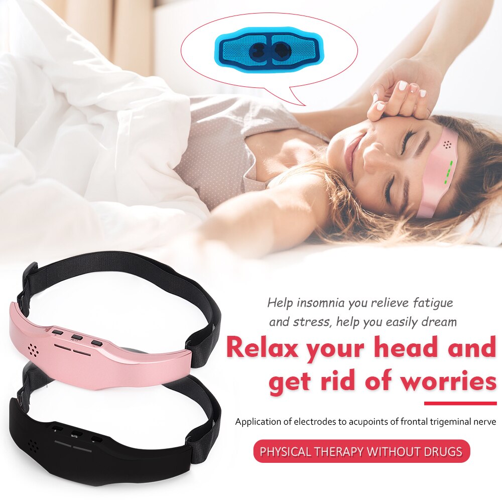 Electric Head Massager Insomnia Therapy Stress Relief Head Sleep Instrument Improve Sleeping Massage Machine Health Care Device