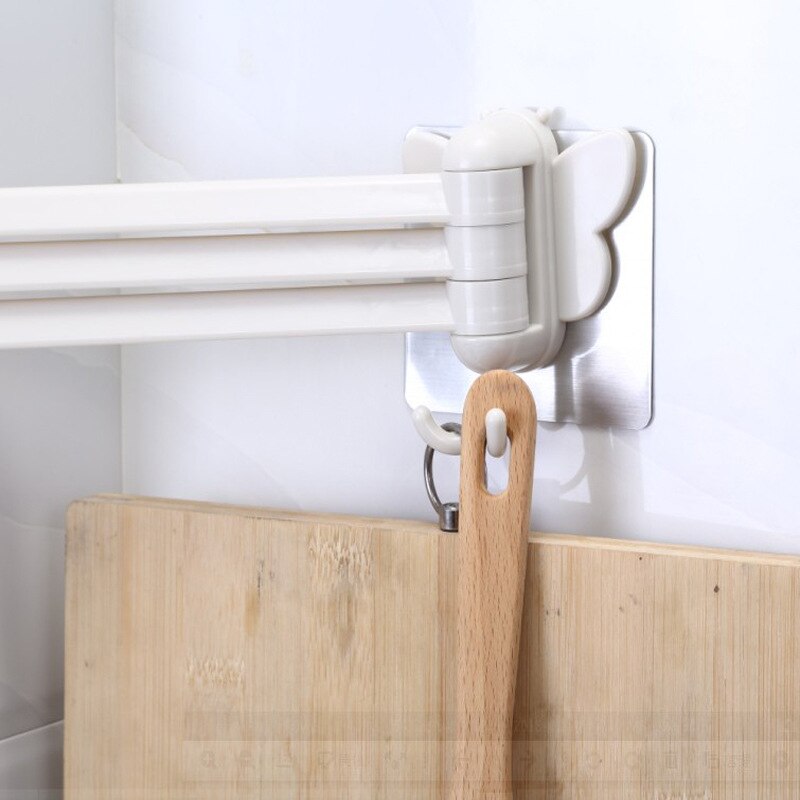 A2566 indsæt roterende håndklædestativ køkken kludestativ badeværelse hulfri rack håndklædestang