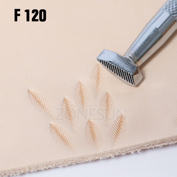 ZONESUN leather embossing kit Carving Printing Tool DIY Manual Leather Craft Stamps Art Pattern Leather Stamping Printing Tools: F120