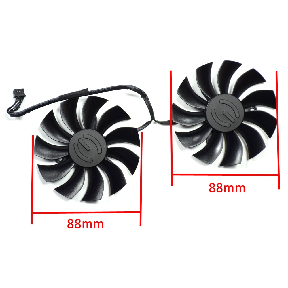 88mm PLA09215B12H 4Pin Fan Replace For EVGA GTX 960 970 980 Ti GTX960 GTX970 GTX980 GTX980Ti VGA Cooler Graphics Video Card Fan