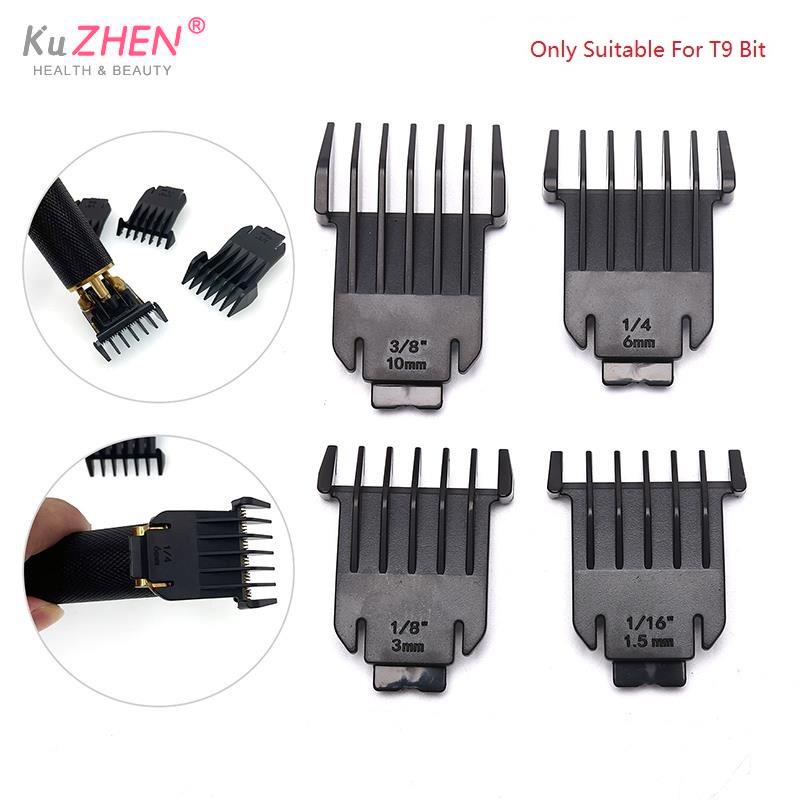 Universal cabelo Clipper Limit Comb guia define, aparador guardas, ferramenta de cabeleireiro, 1.5mm, 3mm, 6mm, 10mm, 1 conjunto, 4pcs, T9