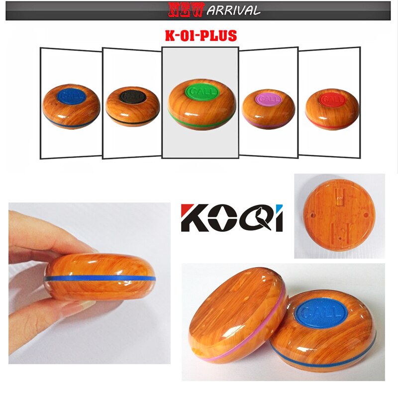 10 pcs Waterdichte Gast Oproep Ober knop 1-key push button Tafel Bell Ring voor ziekenhuis/kliniek/ bar/restaurant K-O1plus