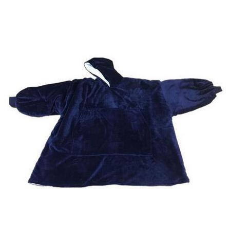 Hoodie Sweatshirt Voor Vrouwen Oversize Hoody Sweatshirt Deken Sherpa Jassen Comfy Trui Kerst Sudadera Mujer: blue