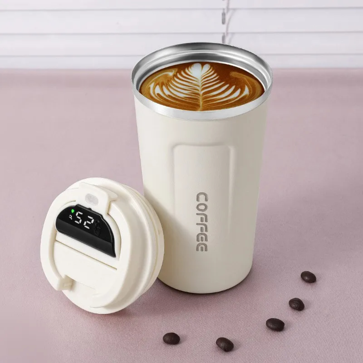 Intelligente Digitale Display 510 ml 304 Rvs Koffiekopje Thermische Mok Kantoor Termica Cafe Copo Reizen Geïsoleerde Fles